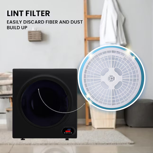 Equator Advanced Appliances 3.5 cu. ft. Stackable Vented Electric Dryer –Black
