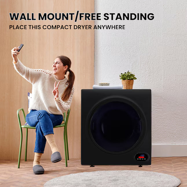 Equator Advanced Appliances 3.5 cu. ft. Stackable Vented Electric Dryer –Black