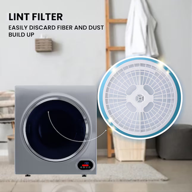 Equator Advanced Appliances 3.5 cu. ft. Stackable Vented Electric Dryer – Silver