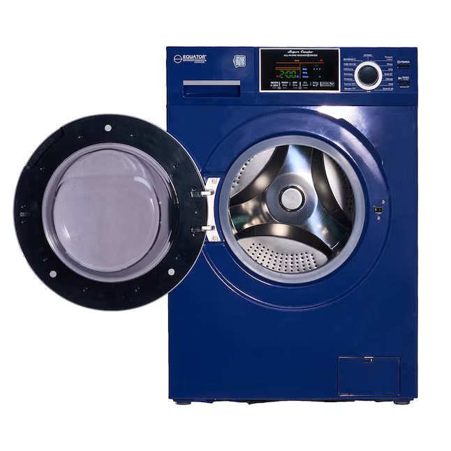 Equator Advanced Appliances 1.9 cu. ft. Convertible Ventless All-in-One Washer & Dryer Combo – Midnight Blue
