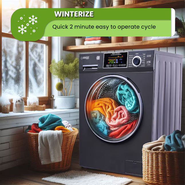 Equator Advanced Appliances 1.9 cu. ft. Convertible Ventless All-in-One Washer & Dryer Combo – Black