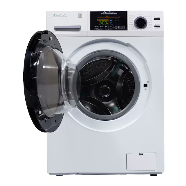 Equator Advanced Appliances 1.9 cu. ft. Convertible Ventless All-in-One Washer & Dryer Combo – White