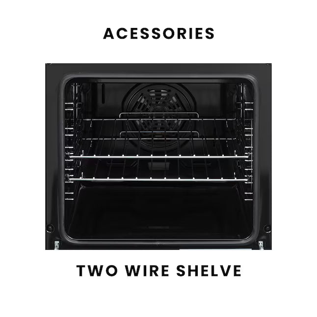 Equator Advanced Appliances 24″ Freestanding Electric Range with Air Fry Convection Oven, 4-Burner Glass Top – Stainless