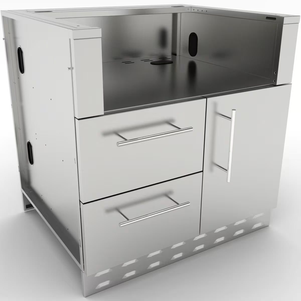 Sunstone SAC34GLPCD – 34-Inch Gas Grill Base Cabinet with Propane Tank Storage