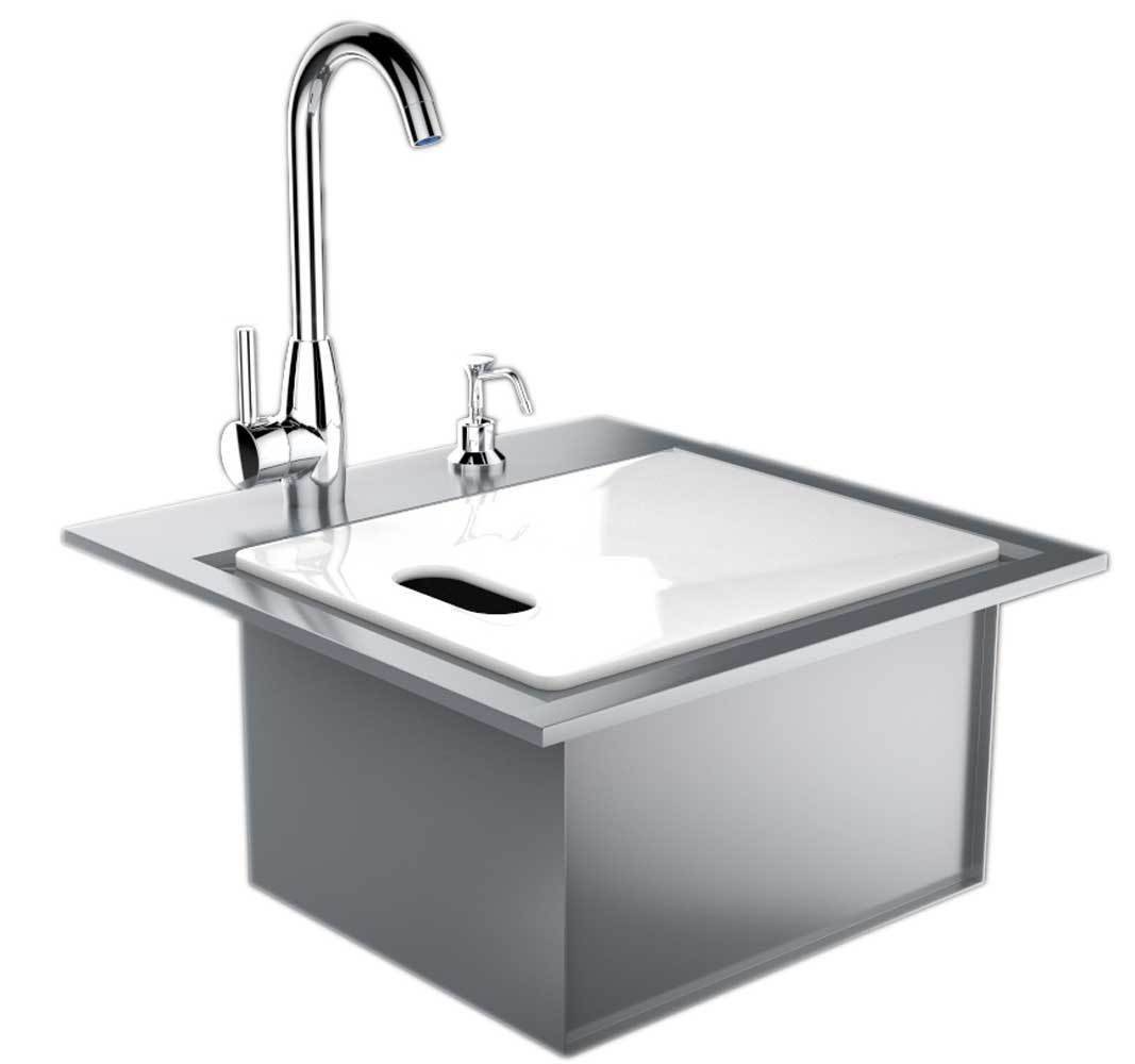 Sunstone Metal Products Premium 21" L x 20.75" W  Drop-In Bar Sink