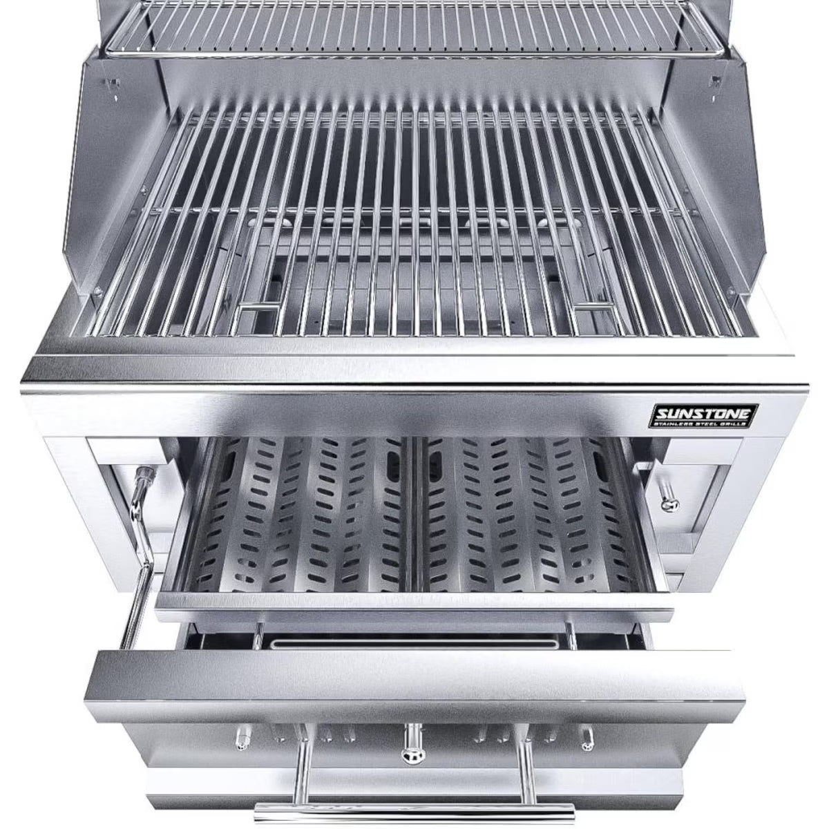 Sunstone 28" Built-In Charcoal & Wood Grill