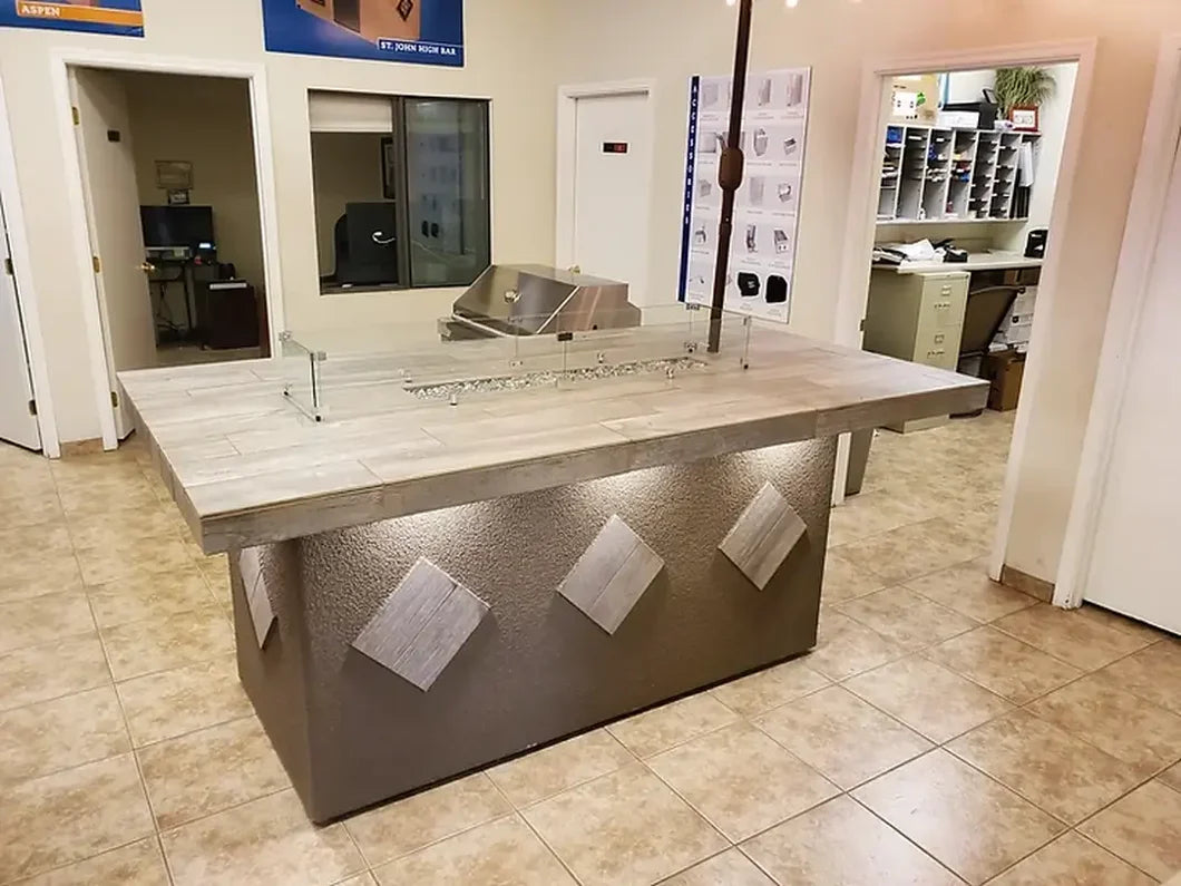 KoKoMo Grills Baja w/ Fire 7'6" x 9' Outdoor Kitchen Island