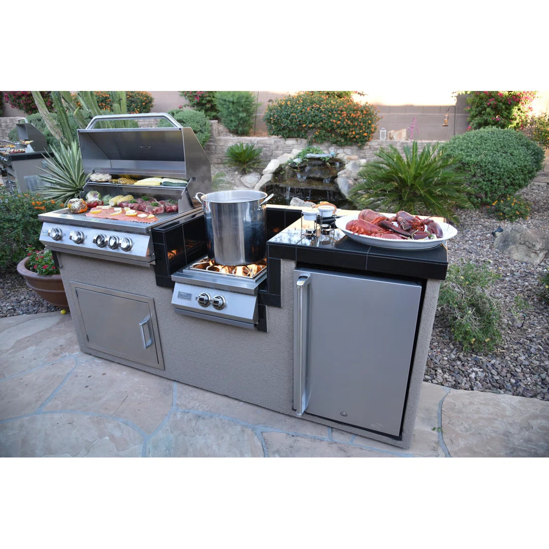 Kokomo Grills 7' Standard Outdoor BBQ Island
