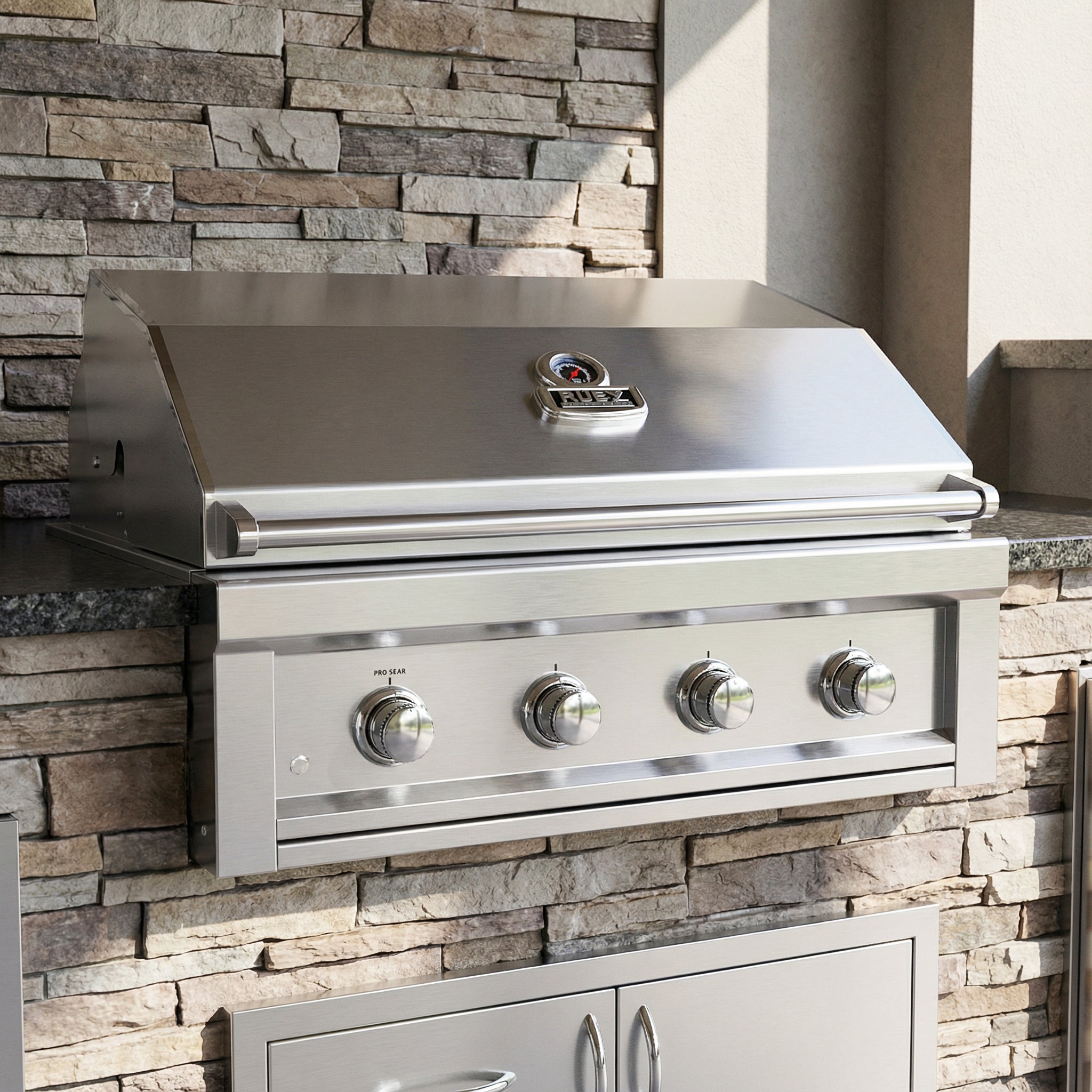 Sunstone Metal Products  Ruby Series 36" Built-In 4-Burner
