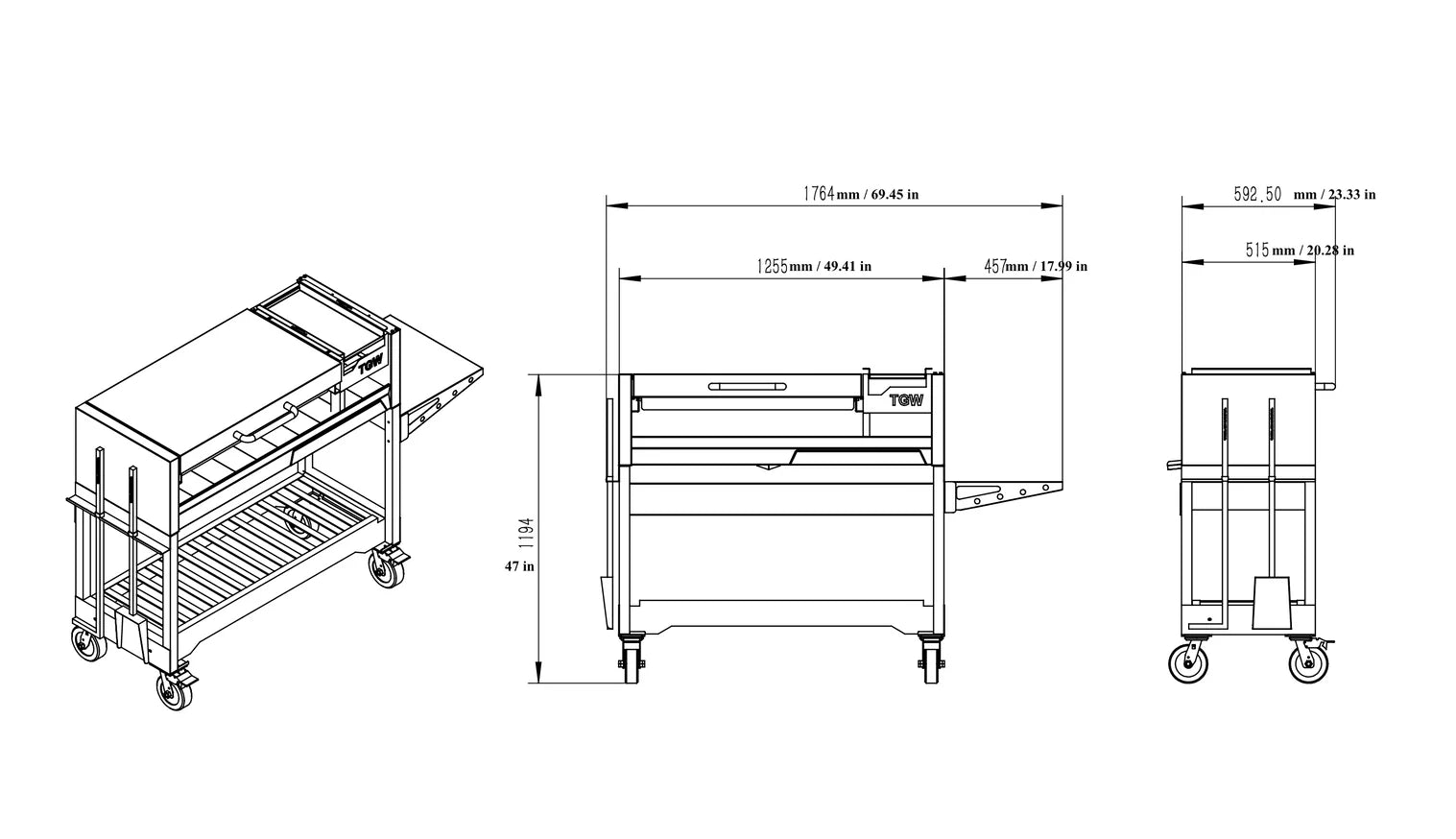 Tagwood BBQ18SS – Argentine Stainless Steel Grill