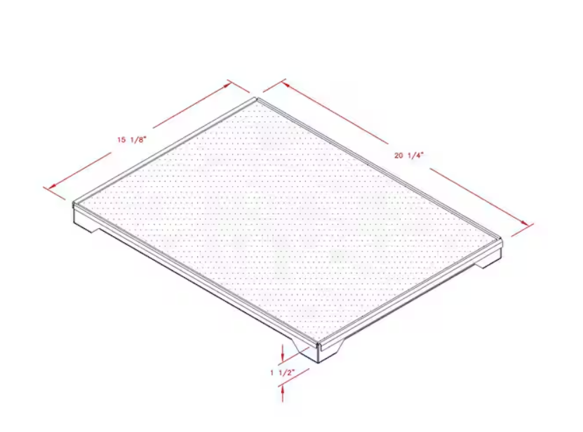 Cal Flame 20″ Stainless Steel Pizza Brick Tray – BBQ07900