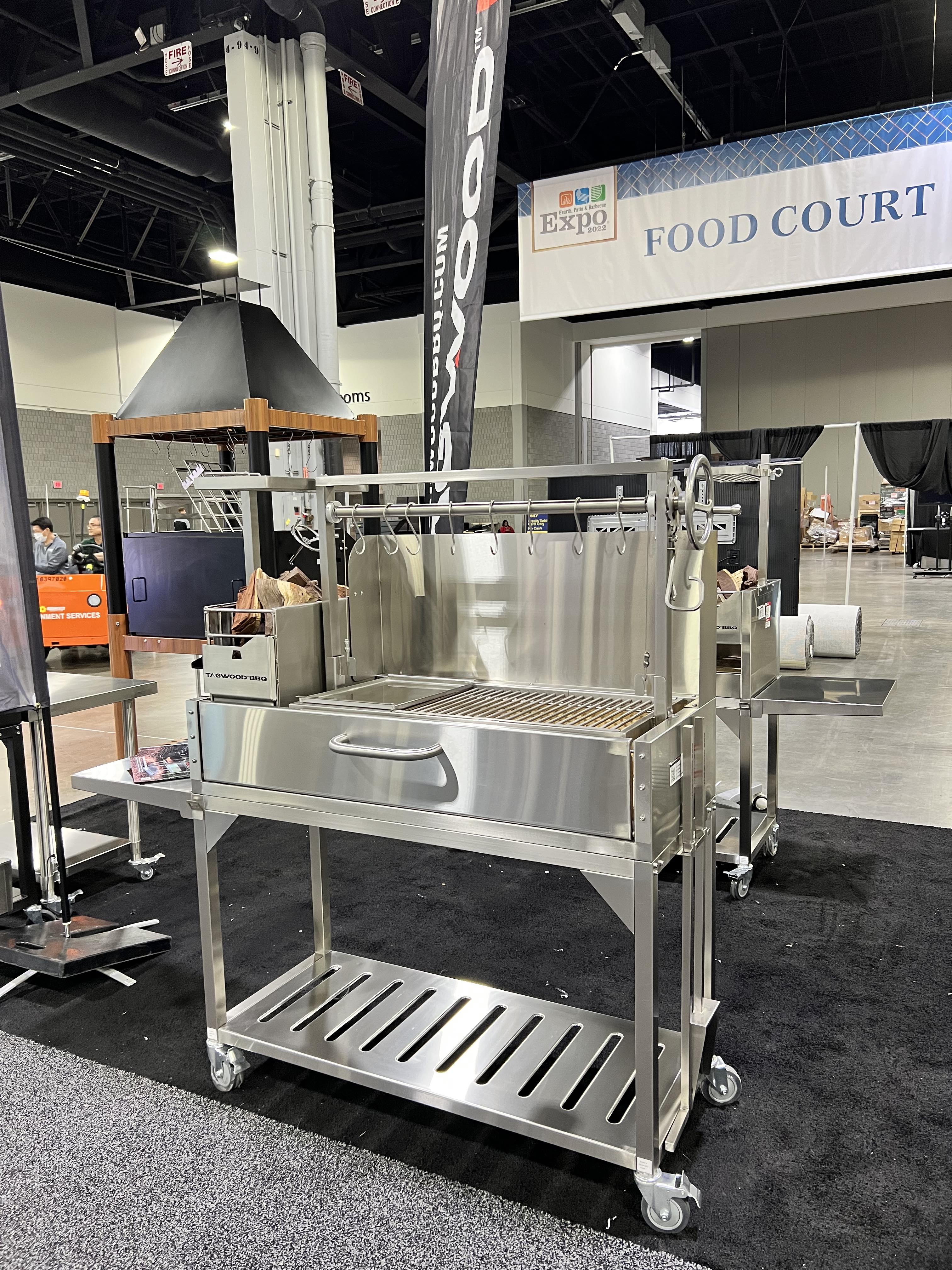 Tagwood BBQ03SS – Argentine Stainless Steel Wood & Charcoal Grill Partially Built