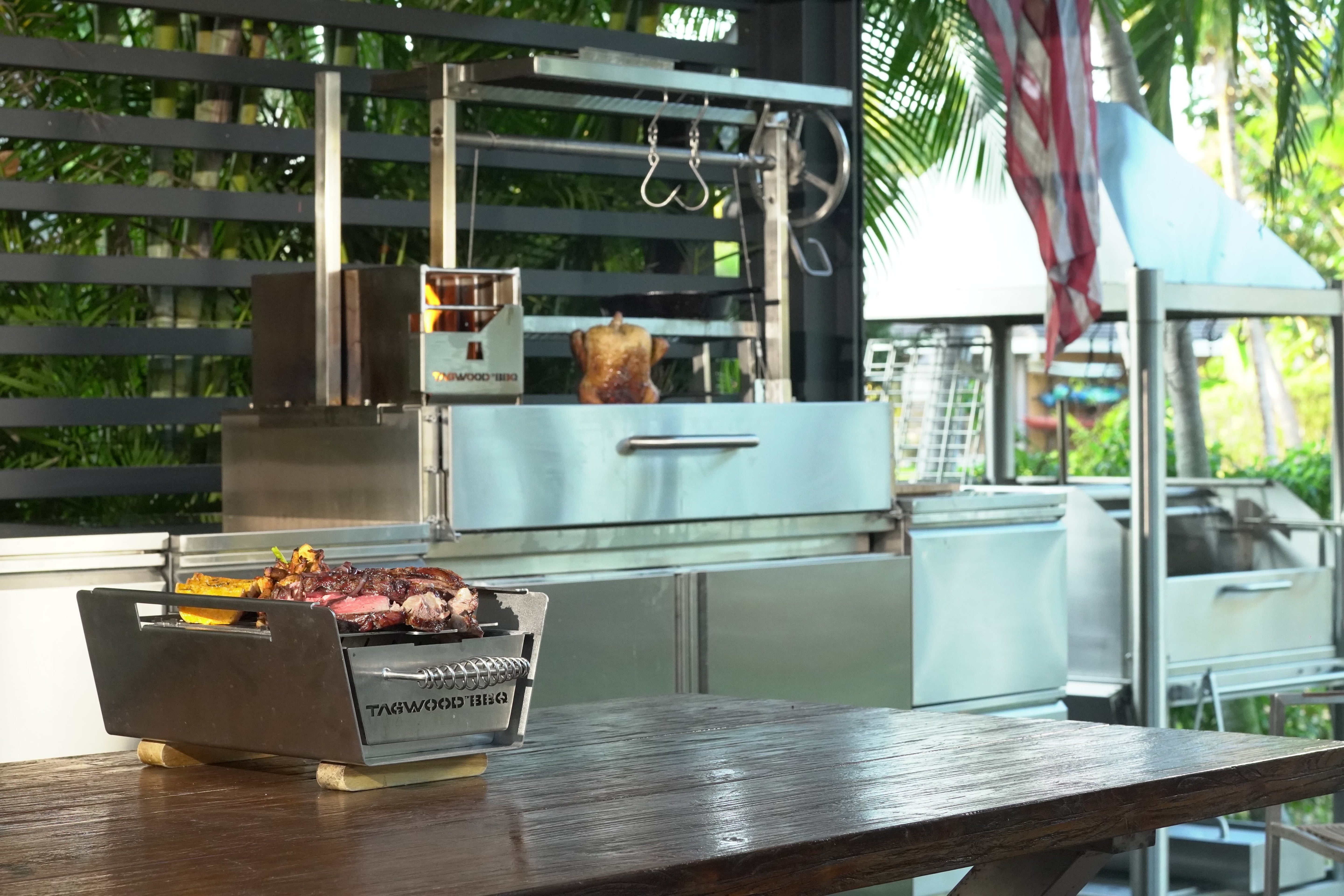 Tagwood BBQ05SS – Argentine Stainless Steel Santa Maria Grill -  Piratically Built