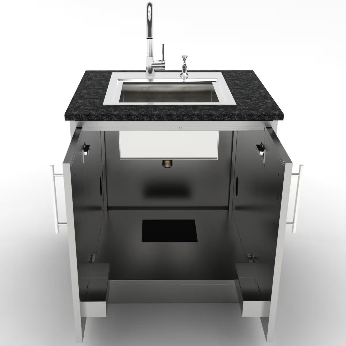 Sunstone SBC30FDD – 30-Inch Double Drawer Outdoor Kitchen Cabinet