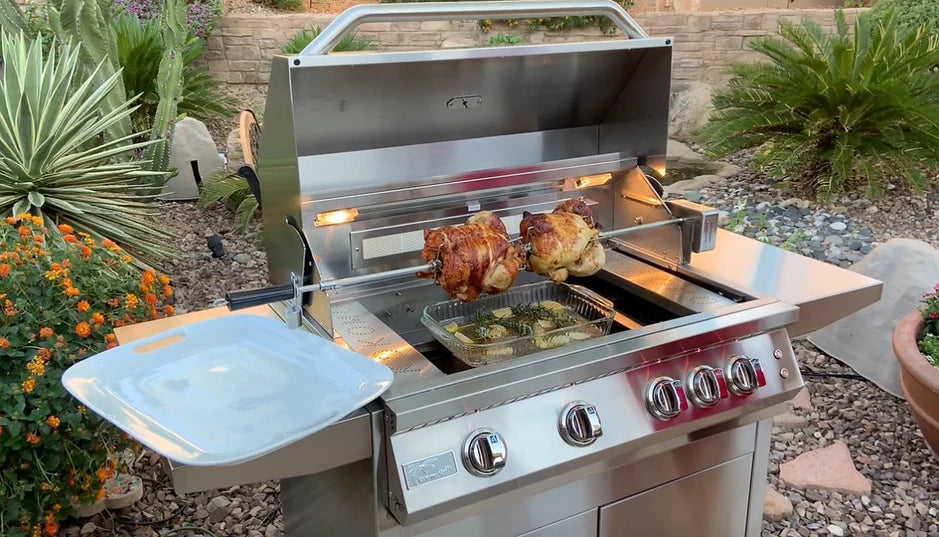 KoKoMo Grills 5‑Burner Rotisserie Kit – KO‑BAK5BG‑R